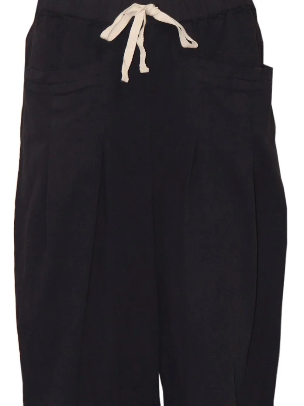 Free People Day In The Life Drawstring Pocket Black Straight Leg Pants M